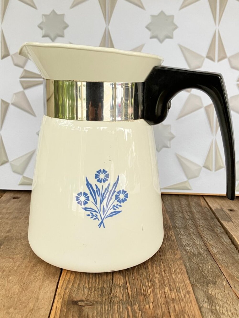 Corning Ware Cornflower 4 Cup Brew-n-Serve - P-504